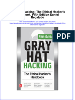 (Download PDF) Gray Hat Hacking The Ethical Hackers Handbook Fifth Edition Daniel Regalado Full Chapter PDF