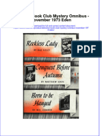 (Download PDF) Detective Book Club Mystery Omnibus November 1973 Eden Full Chapter PDF