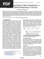 Deep Learning Based Traffic Classification in Software Defined Networking A Survey