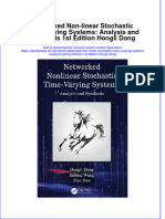 Instant Download Ebook of Networked Non Linear Stochastic Time Varying Systems Analysis and Synthesis 1St Edition Hongli Dong Online Full Chapter PDF