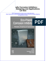 Eco Friendly Corrosion Inhibitors Principles Designing and Applications Lei Guo Full Chapter PDF