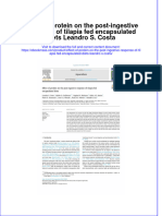 Effect of Protein On The Post Ingestive Response of Tilapia Fed Encapsulated Diets Leandro S Costa Full Chapter PDF