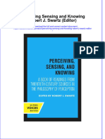 Instant Download Ebook of Perceiving Sensing and Knowing Robert J Swartz Editor Online Full Chapter PDF