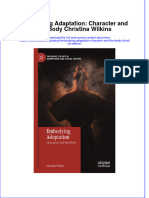 Embodying Adaptation Character and The Body Christina Wilkins Full Chapter PDF