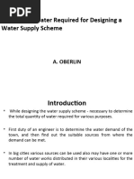 Quantity of Water