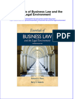 Essentials of Business Law and The Legal Environment Full Chapter PDF