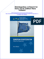 European Disintegration A Search For Explanations 1St Ed Edition Hans Vollaard Full Chapter PDF