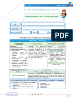 Sesiones de Aprendizaje - Semana 1 - UD IV - Editora Quipus Perú