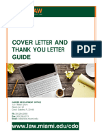 Cover Letter and Thank You Letter Guide