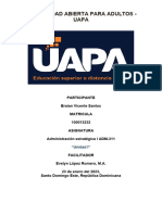 Tarea 1, Administracion Estrategica II, Braian Vicente Santos, ID 100013232