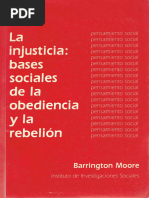 Moore, Barrington. - La Injusticia. Bases Sociales de La Obediencia y La Rebelión (Ocr) (1978) (1996)