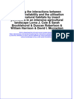 (Download pdf) Exploring The Interactions Between Resource Availability And The Utilisation Of Semi Natural Habitats By Insect Pollinators In An Intensive Agricultural Landscape Lorna J Cole Sarah Brocklehurst full chapter pdf docx 