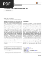 Lex Sportiva As The Contractual Governing Law