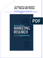 (Download PDF) Marketing Research An Applied Orientation Version Full Chapter PDF