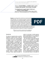 Cedeño Cedeño Cedeño - Ciudad Compacta Versus Ciudad Difusa. Análisis Pre - y Post - Terremoto en C...