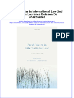 Fresh Water in International Law 2Nd Edition Laurence Boisson de Chazournes Full Chapter PDF