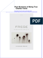 Frege The Pure Business of Being True Charles Travis Full Chapter PDF