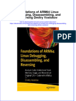 (Download PDF) Foundations of Arm64 Linux Debugging Disassembling and Reversing Dmitry Vostokov Full Chapter PDF