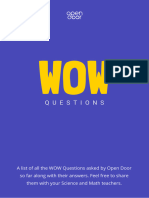 Open Door WOW Questions Booklet!