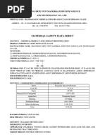 Msds of Propylene Glycol