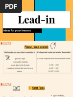 Lead-In Ideas For Your Lessons