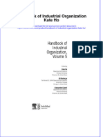 Handbook of Industrial Organization Kate Ho Full Chapter PDF