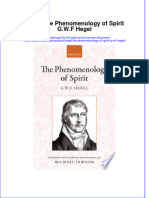 Hegel The Phenomenology of Spirit G W F Hegel Full Chapter PDF