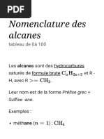 Liste Des Alcanes