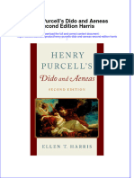 Henry Purcells Dido and Aeneas Second Edition Harris Full Chapter PDF