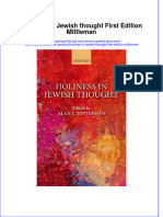 Holiness in Jewish Thought First Edition Mittleman Full Chapter PDF