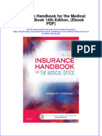 Insurance Handbook For The Medical Office E Book 14Th Edition PDF Full Chapter PDF