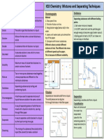 Year 7 Chemistry Mixtures and Separating Techniques