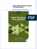 (Download PDF) Indian Business Case Studies Volume Iii Lalit Kanore Full Chapter PDF