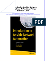 (Download PDF) Introduction To Ansible Network Automation A Practical Primer Brendan Choi Full Chapter PDF