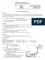 TD 03 Sélection D'une Pompe