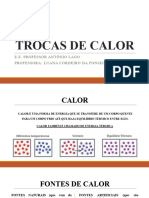 Trocas de Calor