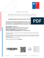 Certif. Estatuto Actualizado Comercializadora Art