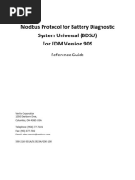 Modbus Protocol For Bdsu Reference Guide