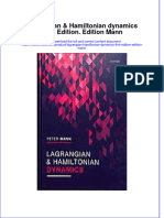 Lagrangian Hamiltonian Dynamics First Edition Edition Mann Full Chapter PDF