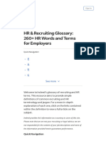 Recruiting Glossary - 261 HR Words & Terms For Employers