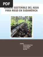 Manejo Sostenible Del Agua para Riego en Sudamerica