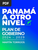 Martin Torrijos Panama A Otro Nivel Plan de Gobierno 2024 2029 PDF