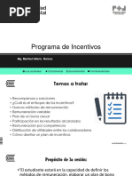 Semana 06 - Programa de Incentivos y Capacitación