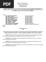 BDRRMC Resolution - Approval of Aip