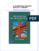 Mecanica de Materiales Spanish Edition R C Hibbeler Full Chapter PDF