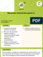 Recursos Renováveis (Parte I) : Química