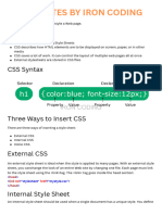 CSS Notes by Iron Coding