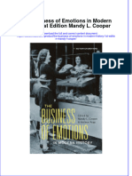 (Download PDF) The Business of Emotions in Modern History 1St Edition Mandy L Cooper Full Chapter PDF