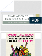 Evaluación de Proyectos Sociales: Tso. Alejandra Muñoz Bravo