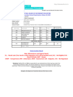 Secondary School Examination (Class X) 2024